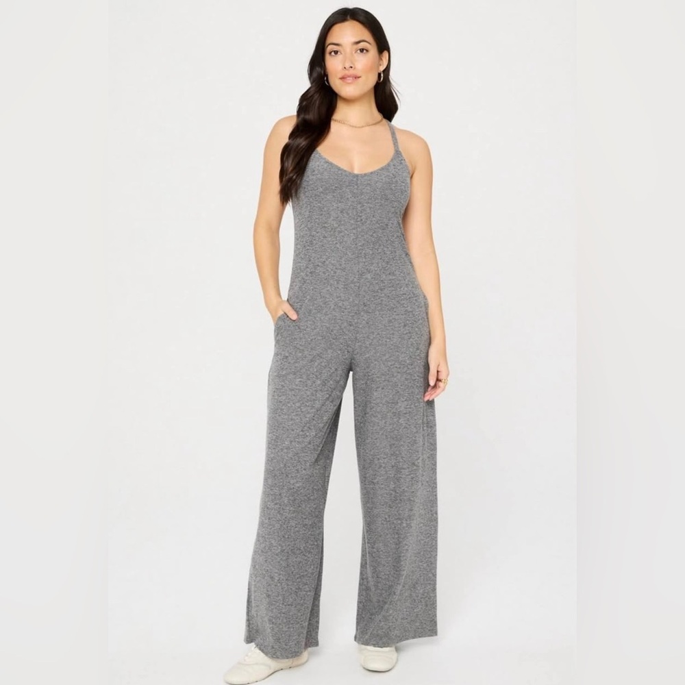 Fabletics Heather Gray Jumpsuit